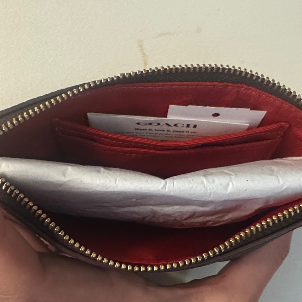Coach Black and Red Wristlet - Picture 3 of 7